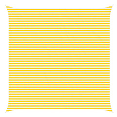 Sunshade Sail Oxford Fabric Square 6x6 m Width 6 m Yellow and white