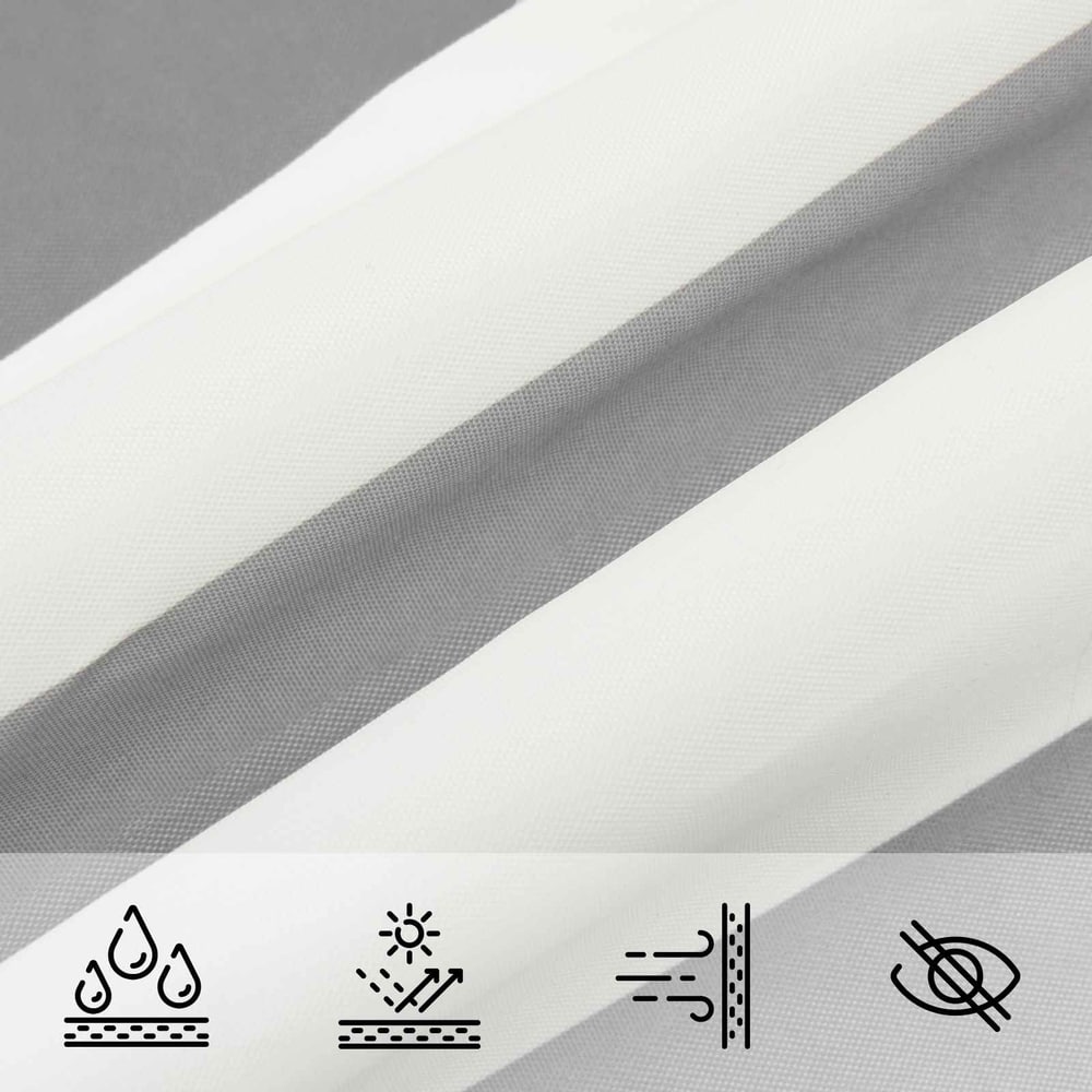 vidaXL Sun Shade Sail 7 x 7 m 100% Polyester Oxford Square 6