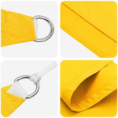 vidaXL Sun Shade Sail Yellow 2.5 x 6 m 100% Polyester Oxford 4