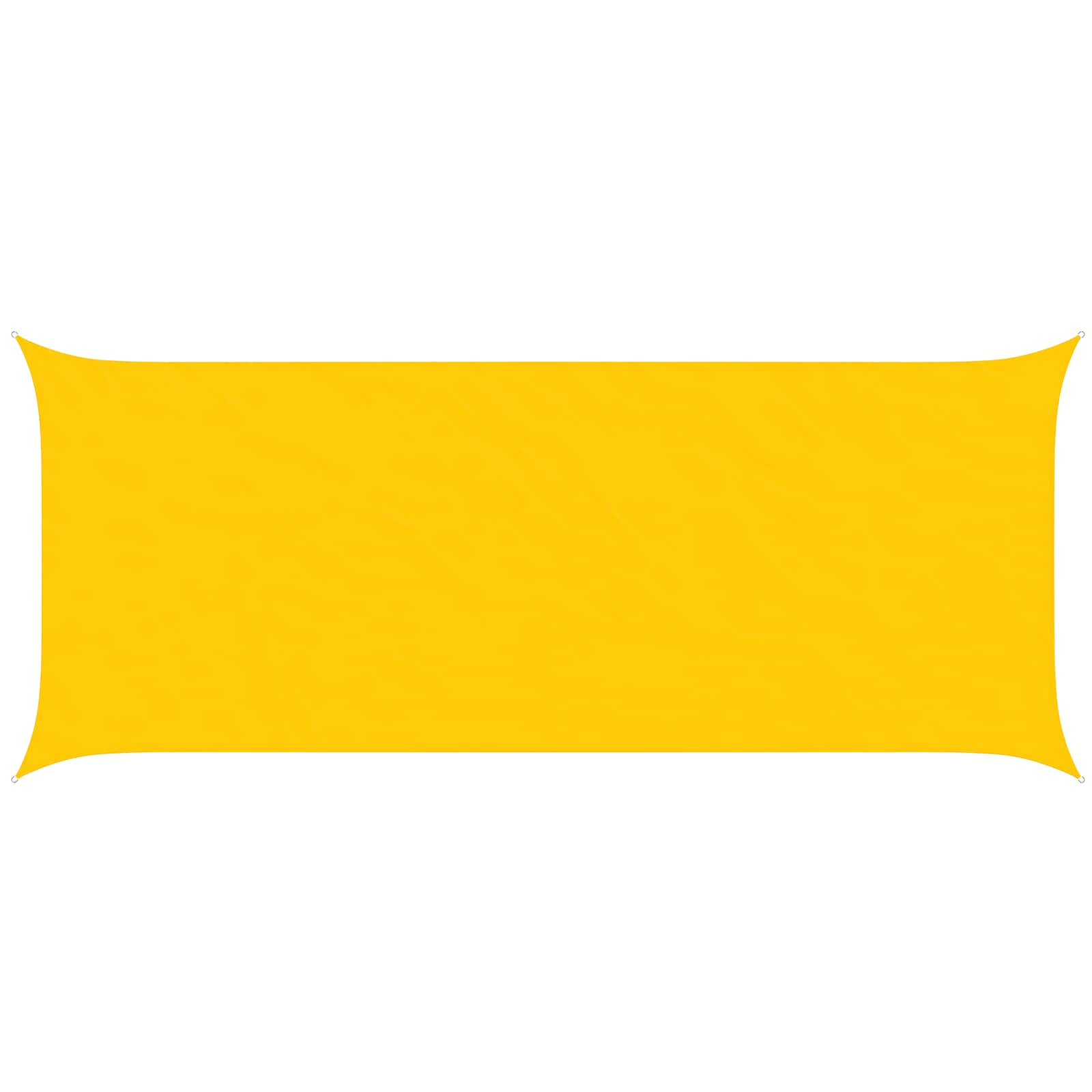 vidaXL Sun Shade Sail Yellow 2.5 x 6 m 100% Polyester Oxford 2