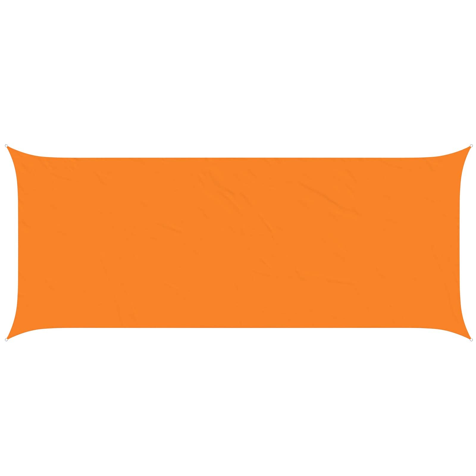 vidaXL Sun Shade Sail Orange 2.5 x 6 m 100% Polyester Oxford 2