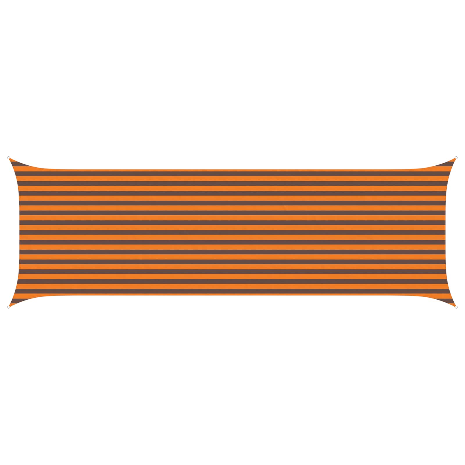 vidaXL Sun Shade Sail Orange and Brown 2 x 6 m 100% Polyester Oxford 2
