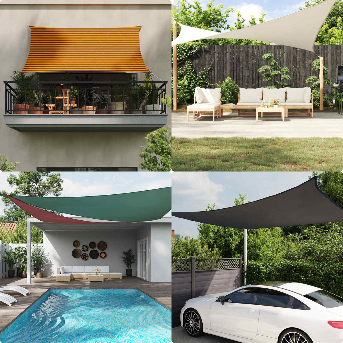 Sun Shade Sail PU Coated, image 3