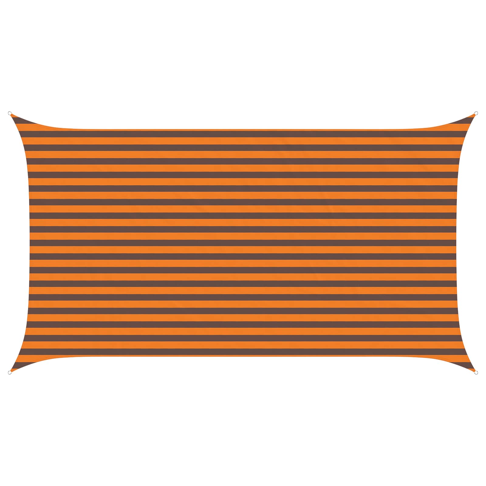 vidaXL Sun Shade Sail Orange and Brown 4,5 x 2,5 m 2