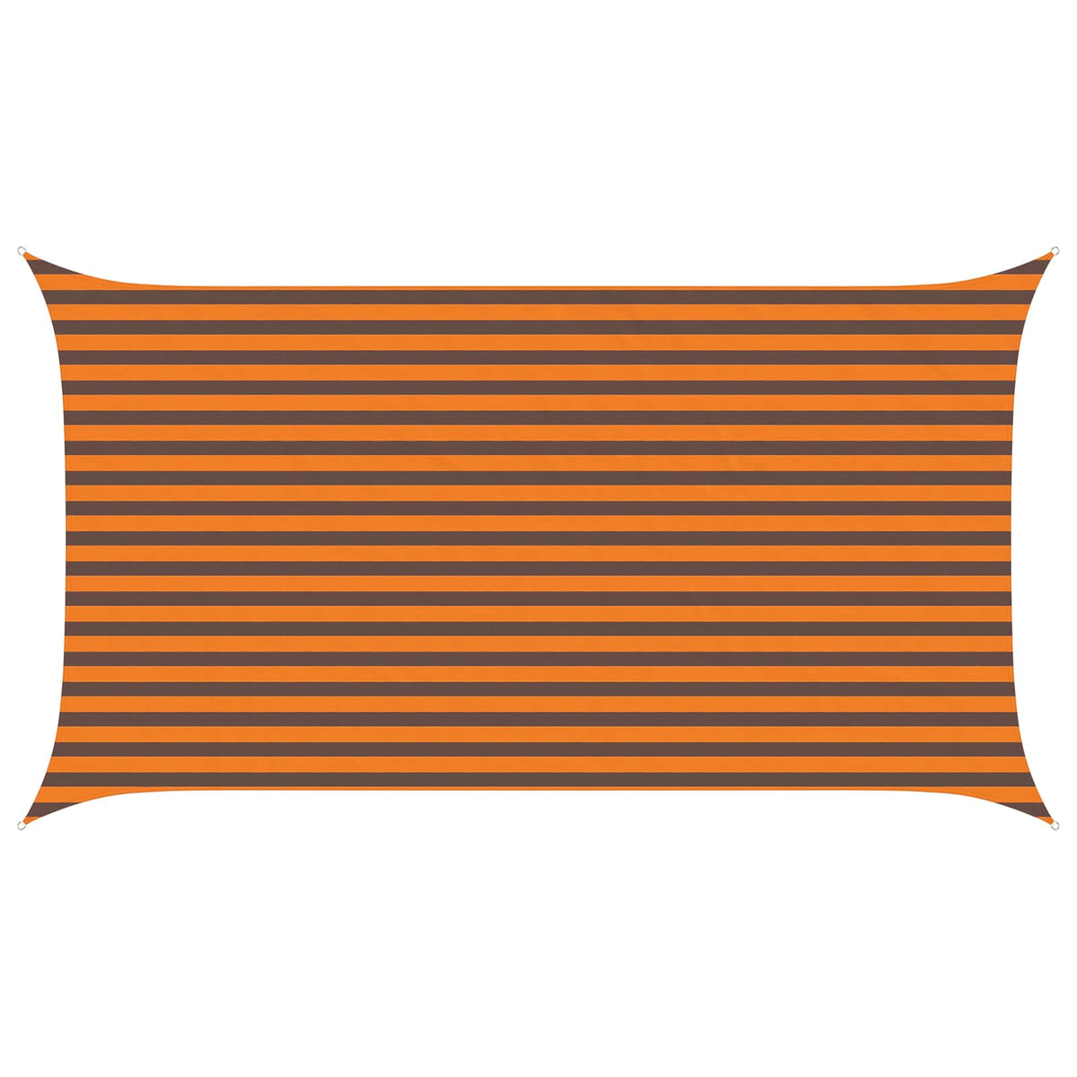 Sunshade Sail Oxford Fabric Rectangular 2.5x4.5 m Width 2.5 m Drop 4.5 m Orange and brown