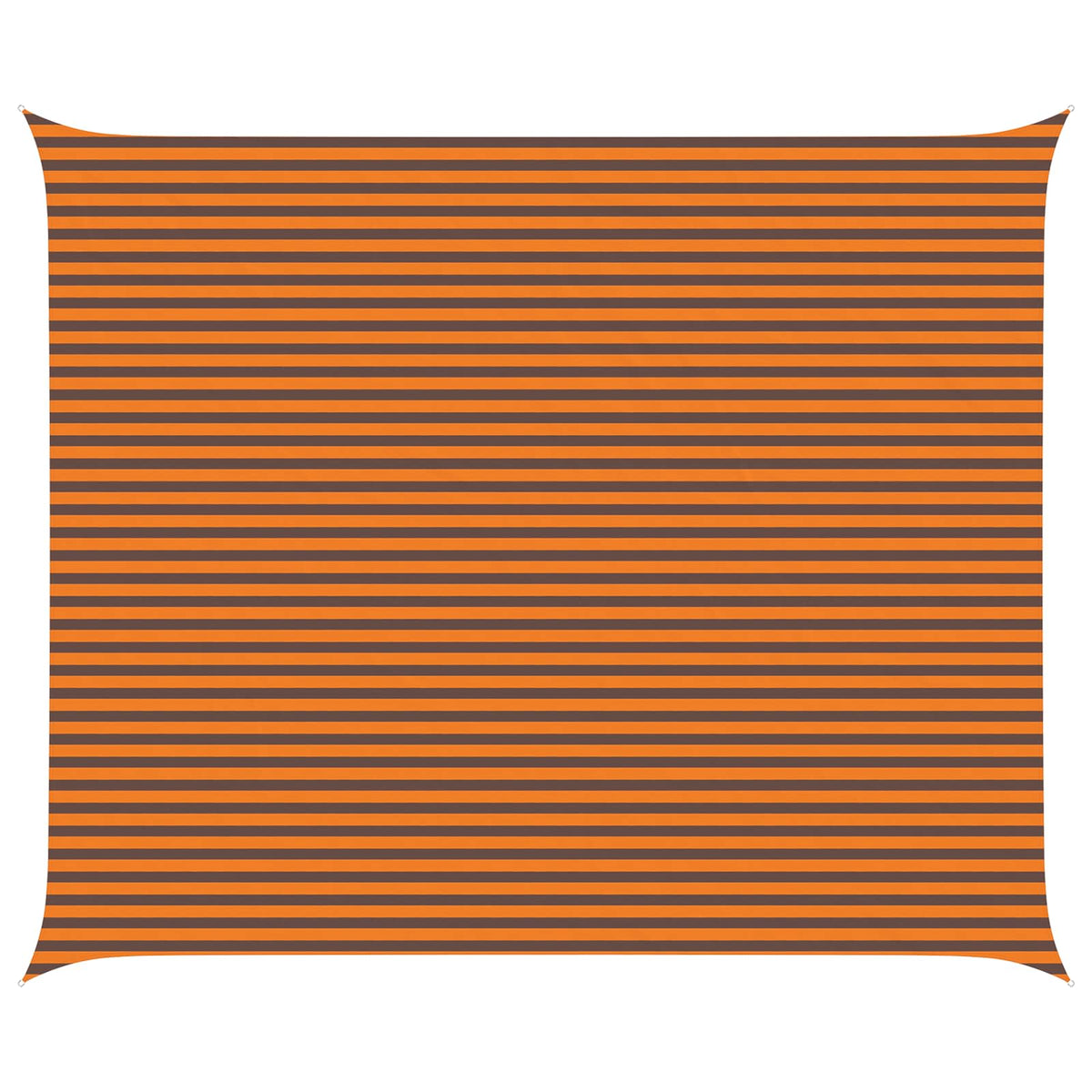 Sunshade Sail Oxford Fabric Rectangular 5x6 m Width 5 m Drop 6 m Orange and brown
