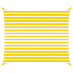 Sun Shade Sail Yellow and White 100% Polyester Oxford, image 2