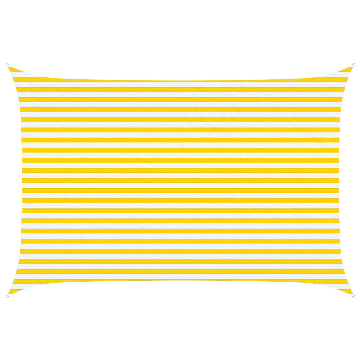 Sunshade Sail Oxford Fabric Rectangular 3x4.5 m Width 3 m Drop 4.5 m Yellow and white