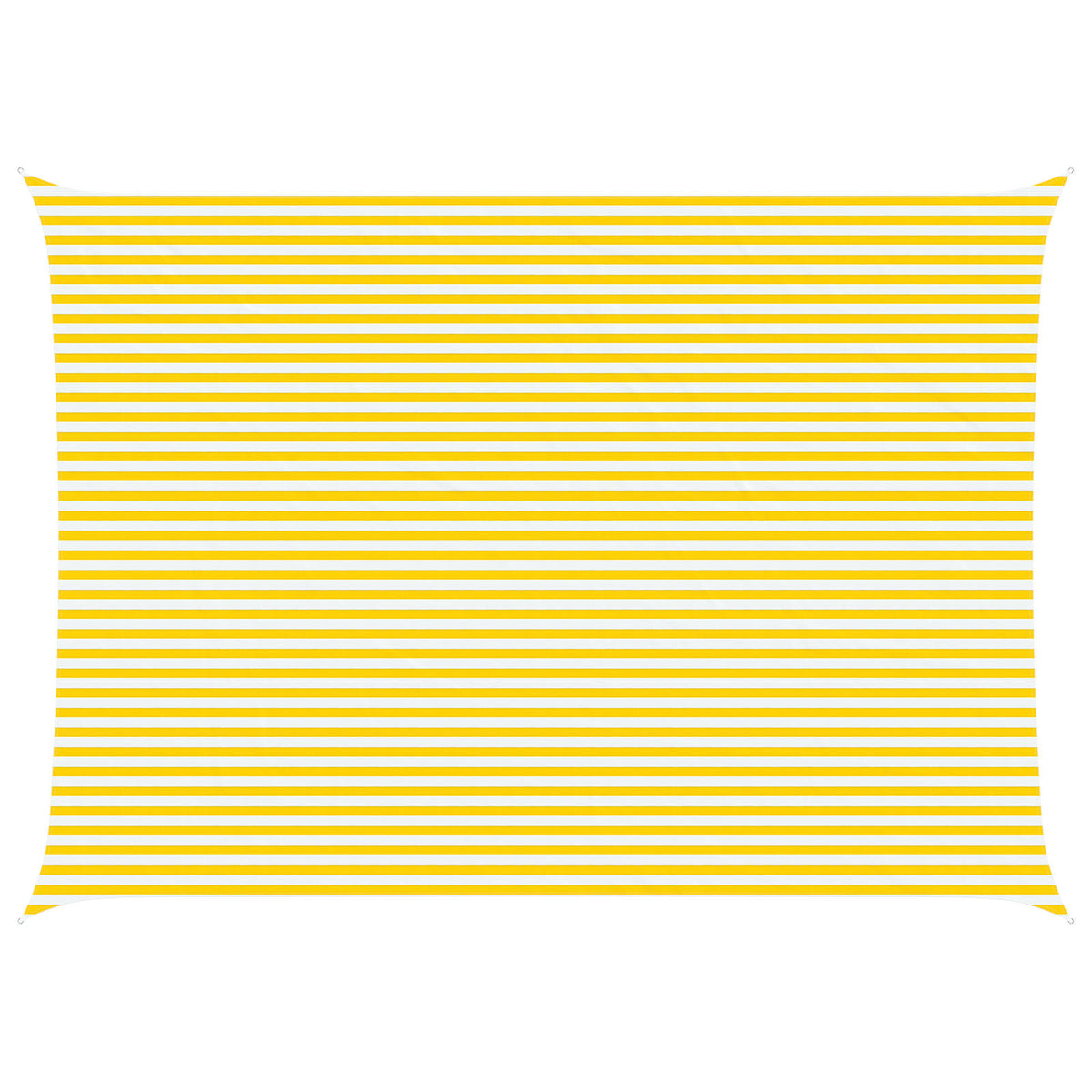 Sunshade Sail Oxford Fabric Rectangular 5x7 m Width 5 m Drop 7 m Yellow and white