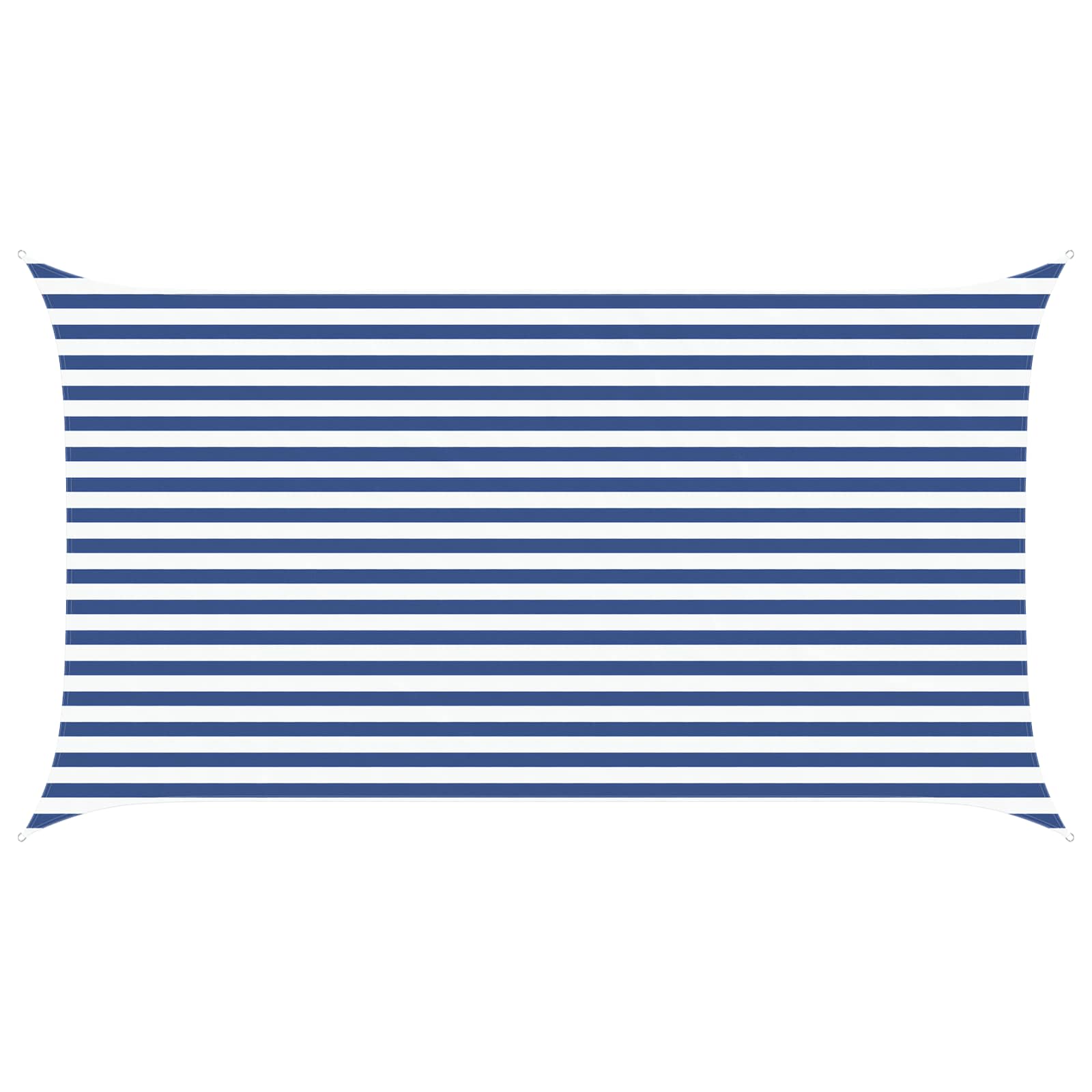 vidaXL Sun Shade Sail Blue and White 4,5 x 2,5 m 100% Polyester Oxford 2