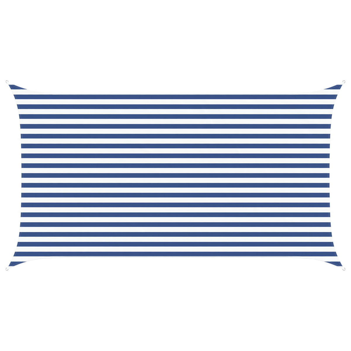 Sunshade Sail Oxford Fabric Rectangular 2.5x4.5 m Width 2.5 m Drop 4.5 m Blue and white