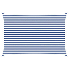 vidaXL Sun Shade Sail Blue and White 3 x 4.5 m 100% Polyester Oxford 2