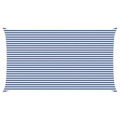 Sunshade Sail Oxford Fabric Rectangular 4x7 m Width 4 m Drop 7 m Blue and white