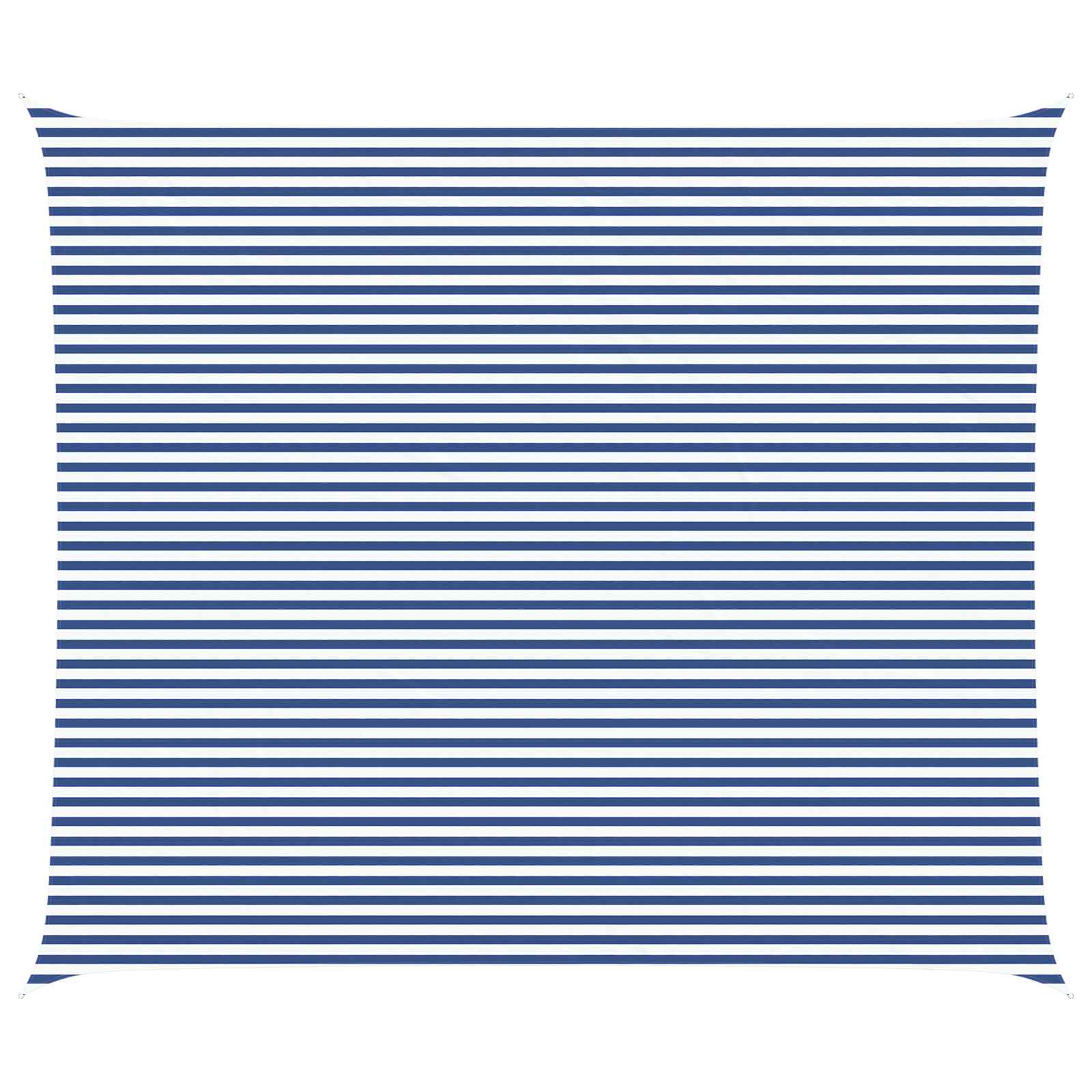 vidaXL Sun Shade Sail Blue and White 7 x 6 m 100% Polyester Oxford 2
