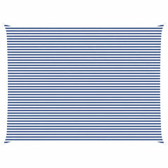 vidaXL Sun Shade Sail Blue and White 8 x 6 m 100% Polyester Oxford 2