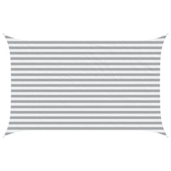 vidaXL Sun Shade Sail Light Grey and White 4 x 2.5 m 2