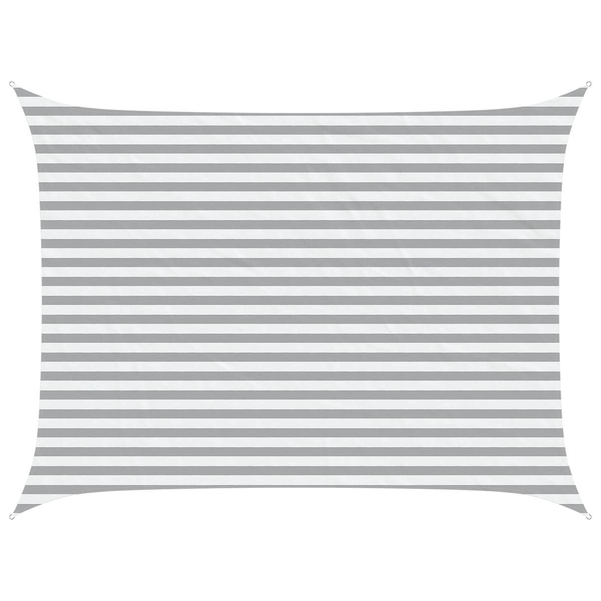 Sunshade Sail Oxford Fabric Rectangular 3x4 m Width 3 m Drop 4 m Light grey and white