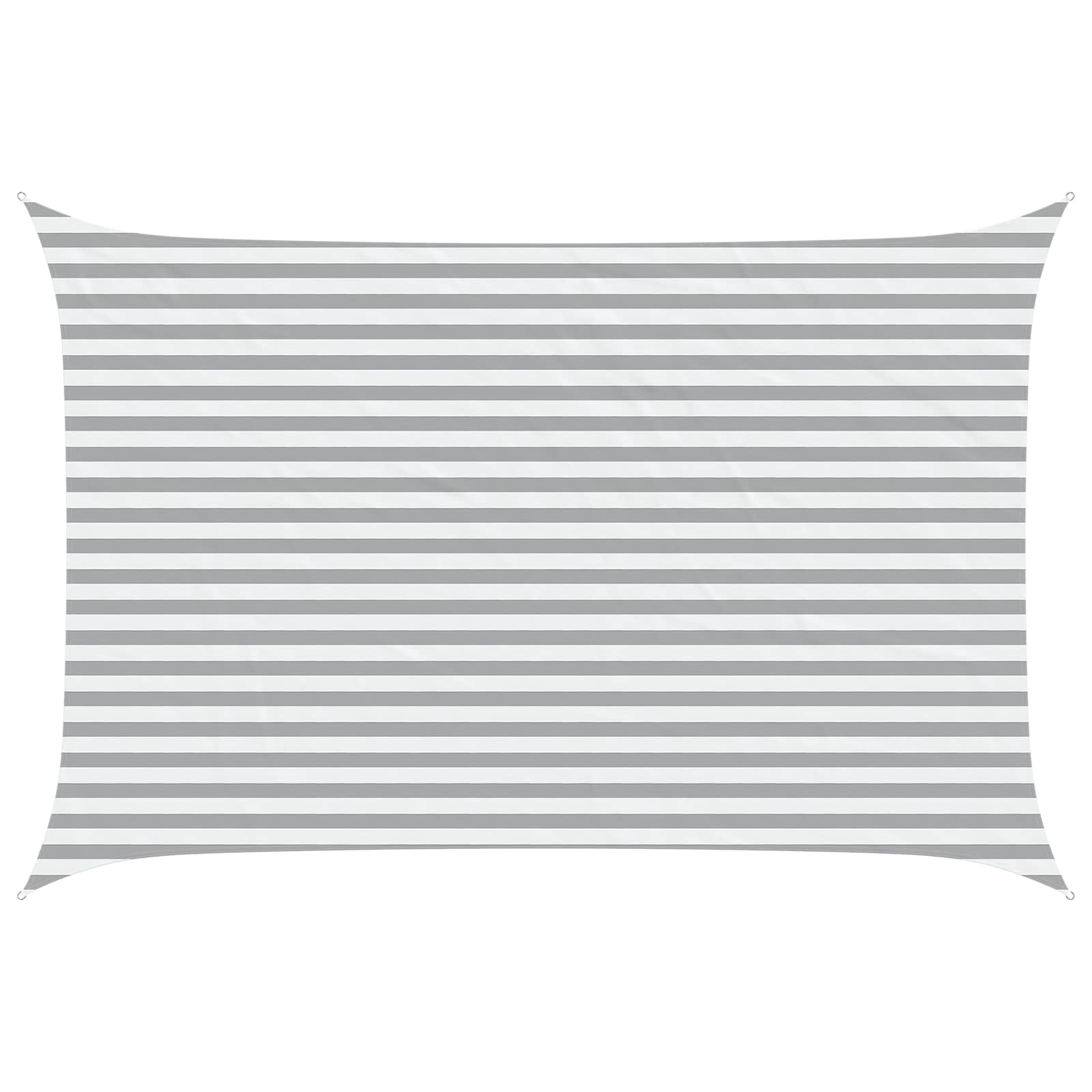 vidaXL Sun Shade Sail Light Grey and White 4.5 x 3 m 2