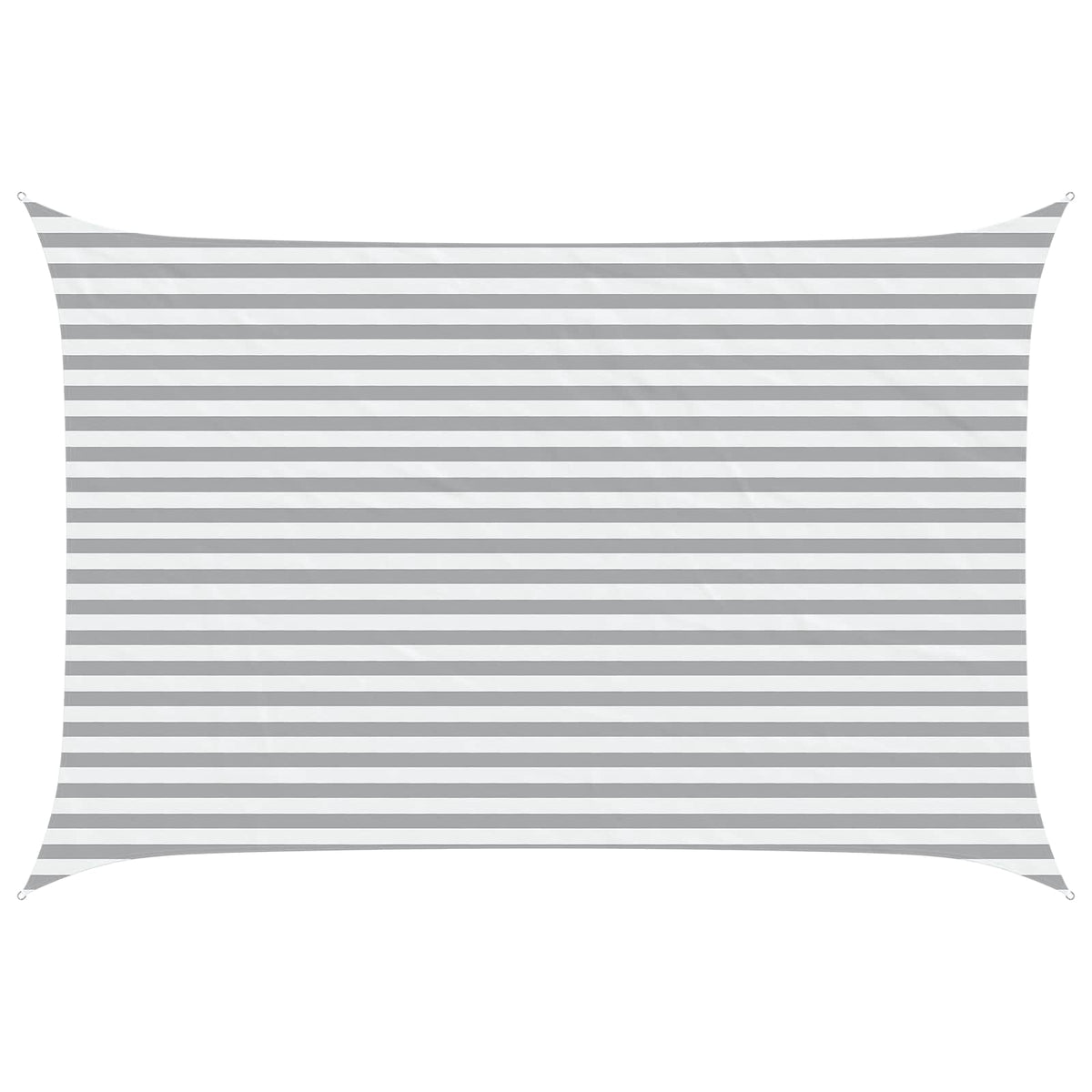 Sunshade Sail Oxford Fabric Rectangular 3x4.5 m Width 3 m Drop 4.5 m Light grey and white