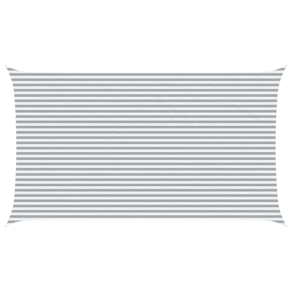 Sunshade Sail Oxford Fabric Rectangular 4x7 m Width 4 m Drop 7 m Light grey and white