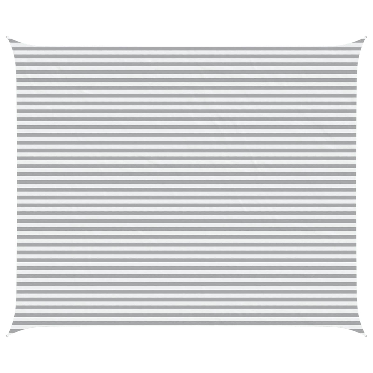 Sunshade Sail Oxford Fabric Rectangular 5x6 m Width 5 m Drop 6 m Light grey and white