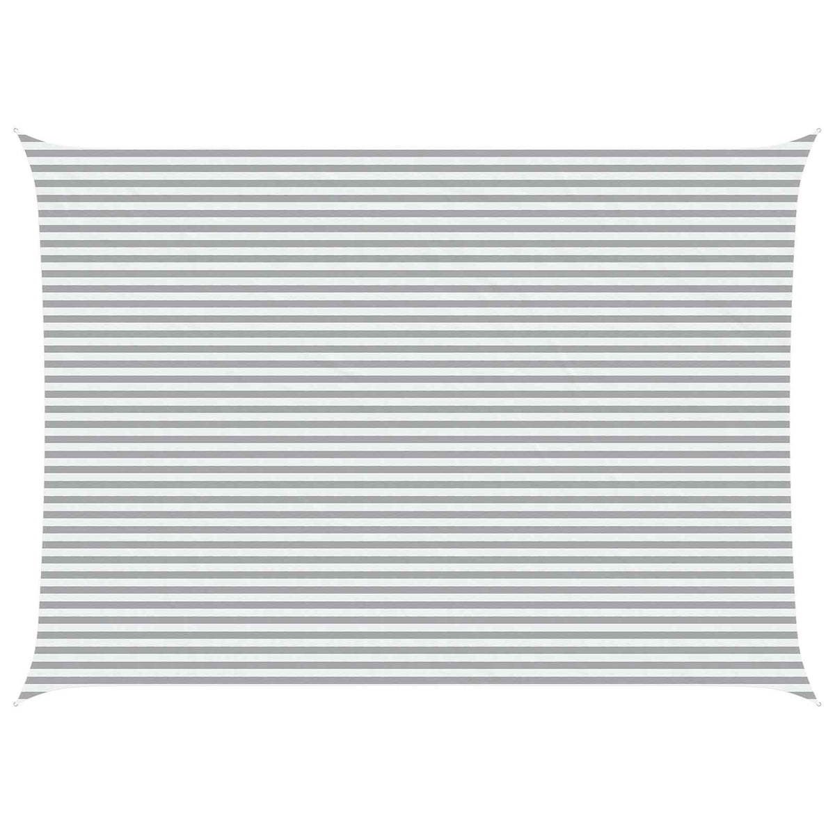 Sunshade Sail Oxford Fabric Rectangular 5x7 m Width 5 m Drop 7 m Light grey and white