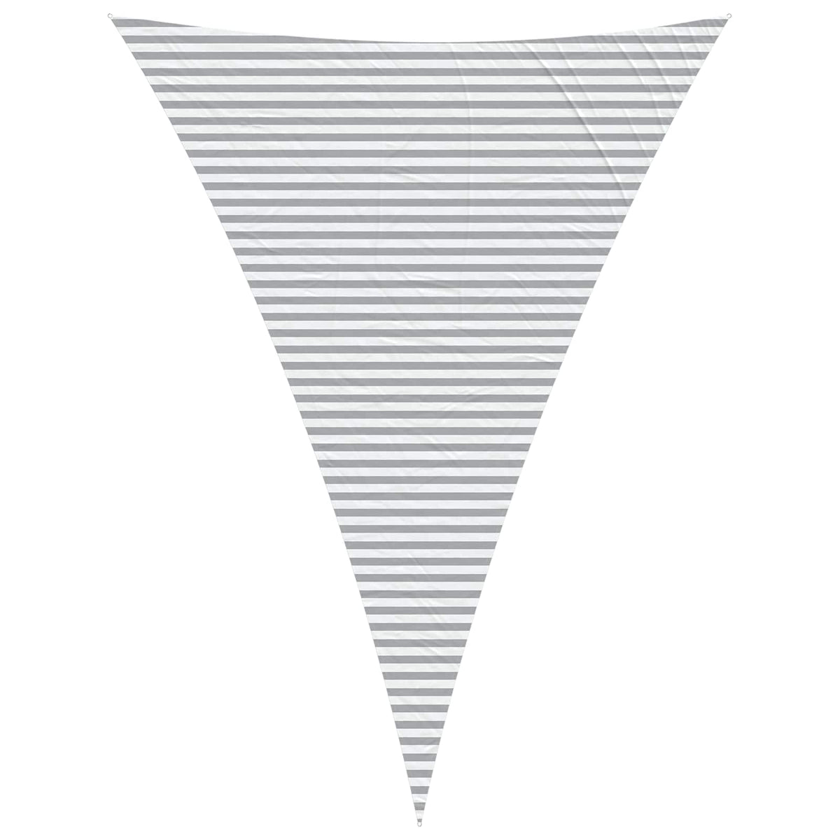 Sunshade Sail Oxford Fabric Triangular 5x7x7 m Width 5 m Depth 7 m Light grey and white