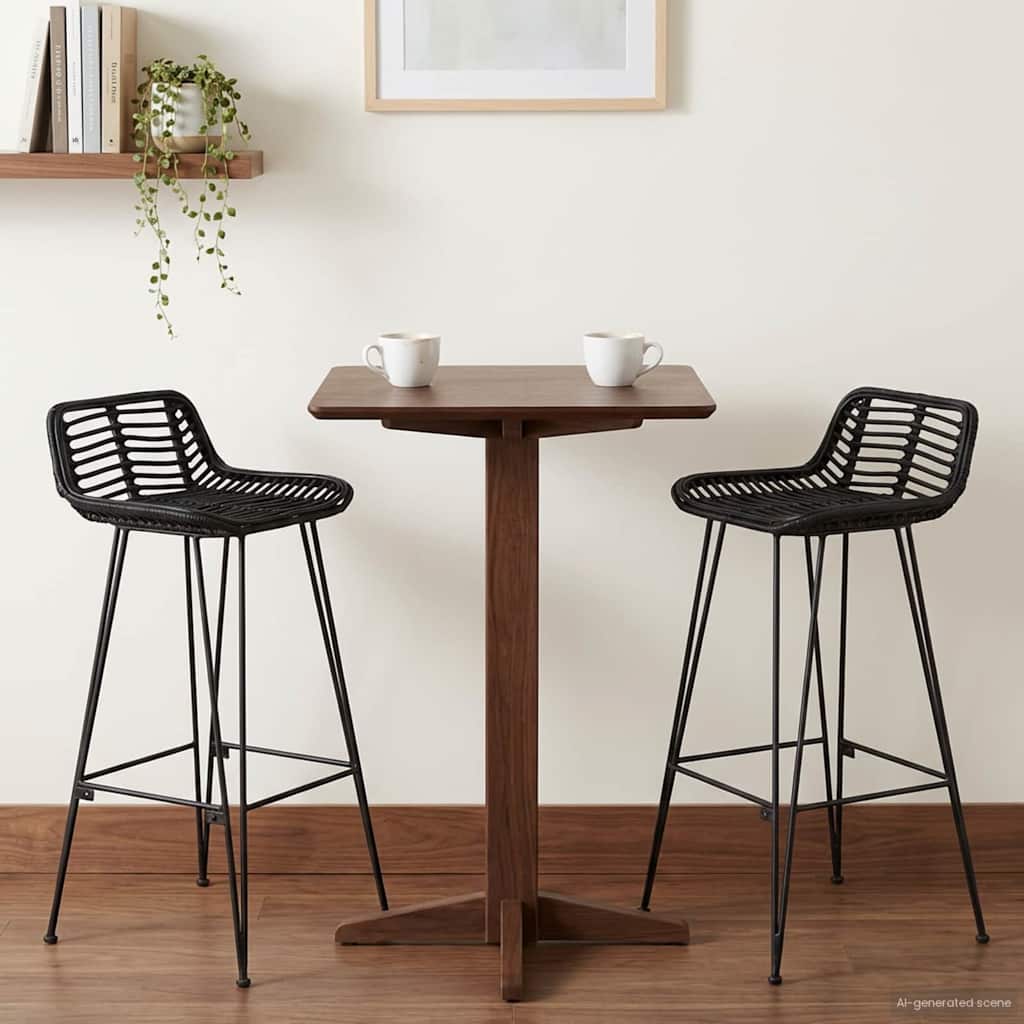 Bar Chair 44 x 46 x 91 cm Rod Iron Dia, 10mm Black