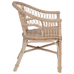 vidaXL Stacking Chair Rattan Natural 60 x 60 x 81 cm 5
