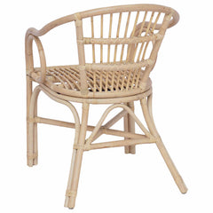 vidaXL Stacking Chair Natural 58 x 60 x 81 cm Rattan 6