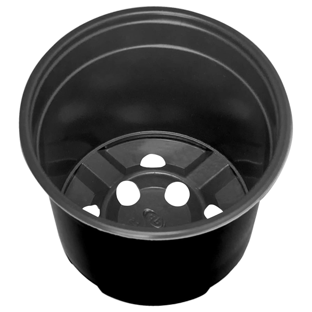 Round Flower Pot 200 pcs Black Plastic, image 6