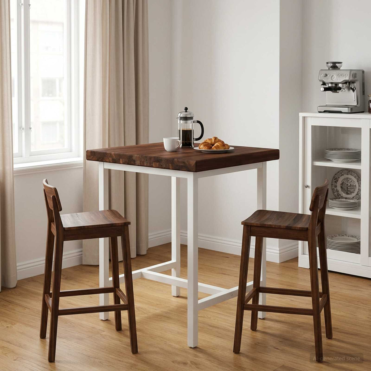 vidaXL Rectangular Table Top 60 x 60 x 3.2 cm Square Solid Acacia Wood 1
