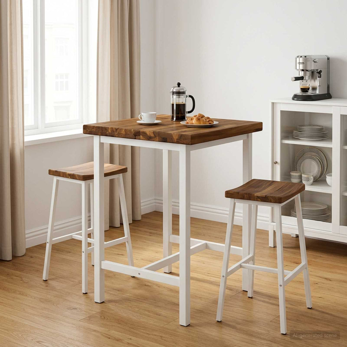 vidaXL Rectangular Table Top 60 x 60 x 3.2 cm Square Solid Acacia Wood 1