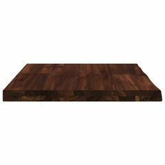 vidaXL Live Edge Table Top 70 x 50 x 3.5 cm Rectangular Dark Brown 4