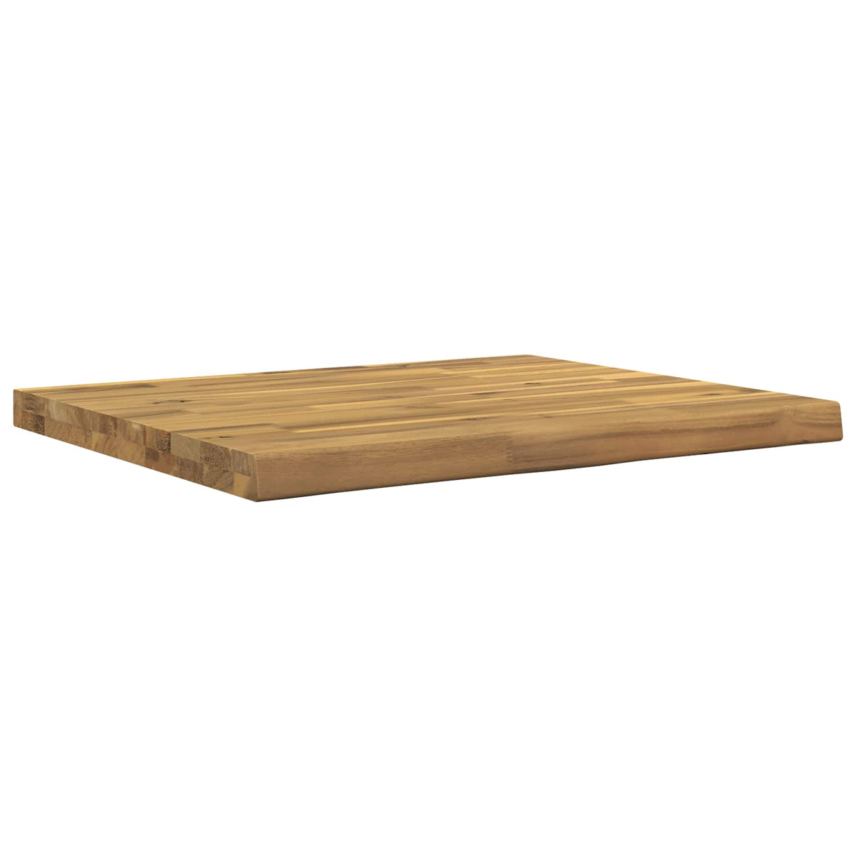 vidaXL Live Edge Table Top 80 x 50 x 3.2 cm Rectangular 3