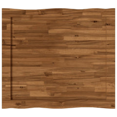 Live Edge Table Top Rectangular Natural Live Edge 2 Sides Depth 80 cm 90 cm