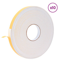 vidaXL Self-adhesive Foam Tape 10 pcs White 20mm x 10m CR Foam 3
