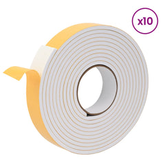 vidaXL Self-adhesive Foam Tape 10 pcs White 30mm x 5m CR Foam 3