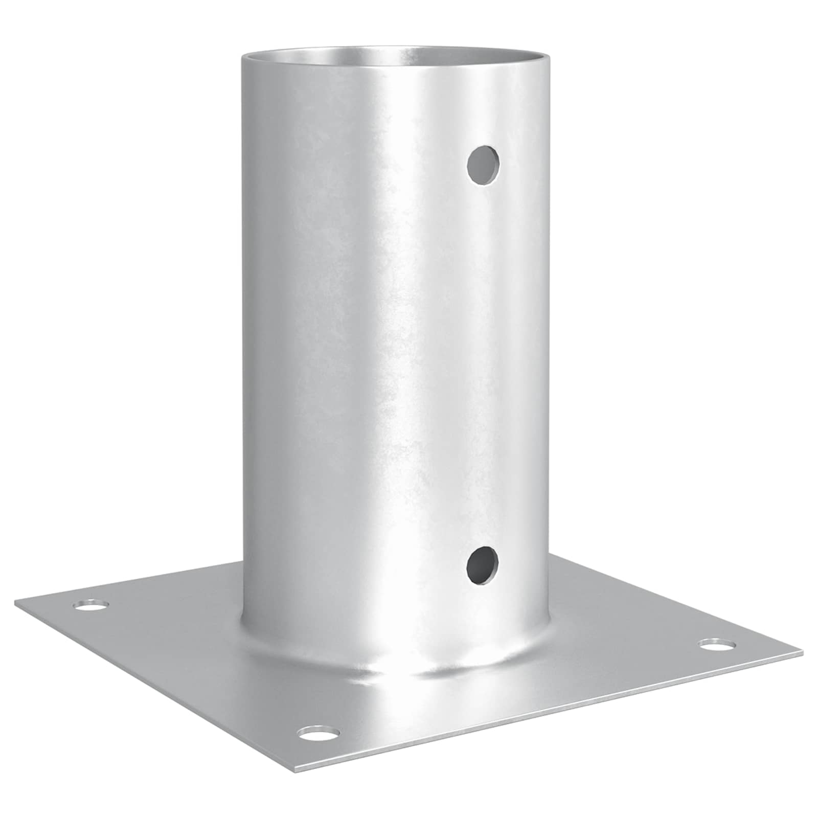 vidaXL Round Ground Anchor 12 pcs Silver 15 x 15 x 15 cm Metal 2