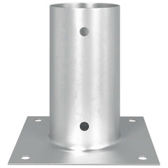 vidaXL Round Ground Anchor 12 pcs Silver 15 x 15 x 15 cm Metal 5