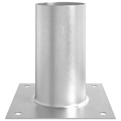 vidaXL Round Ground Anchor 12 pcs Silver 15 x 15 x 15 cm Metal 6