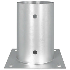 vidaXL Round Ground Anchor 12 pcs Silver 15 x 15 x 15 cm Metal 5