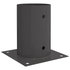 vidaXL Round Ground Anchor 12 pcs Anthracite 15 x 15 x 15 cm Metal 2