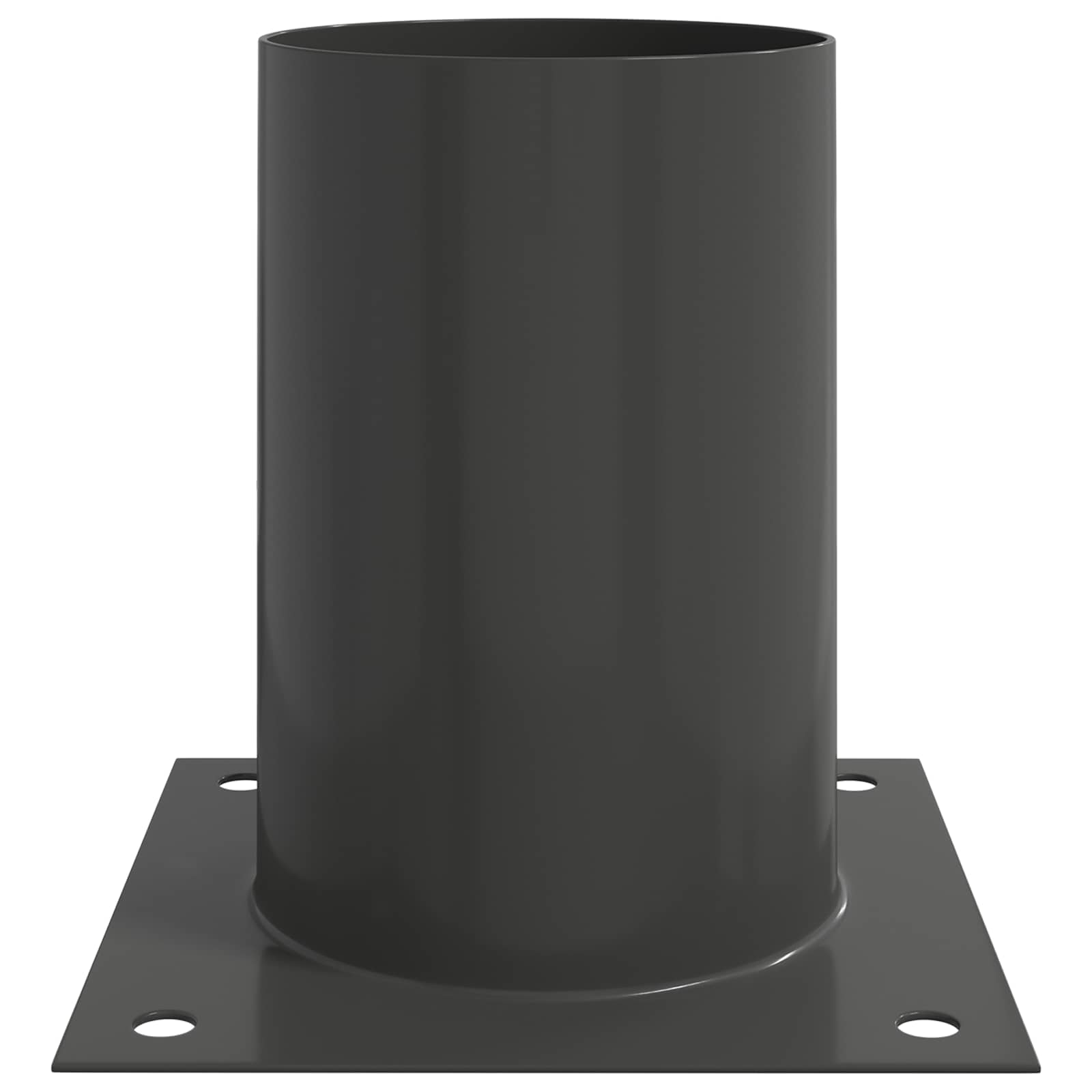 vidaXL Round Ground Anchor 12 pcs Anthracite 15 x 15 x 15 cm Metal 6