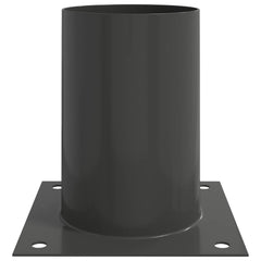vidaXL Round Ground Anchor 12 pcs Anthracite 15 x 15 x 15 cm Metal 6