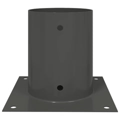 vidaXL Round Ground Anchor 4 pcs Anthracite 18 x 18 x15 cm Metal 4
