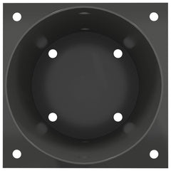 vidaXL Round Ground Anchor 4 pcs Anthracite 18 x 18 x15 cm Metal 6