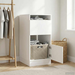 Laundry Cabinet 50 x 68 x Engineered wood White 102 cm