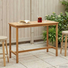 Bar Table Natural Solid-Teak 150 cm 75 cm