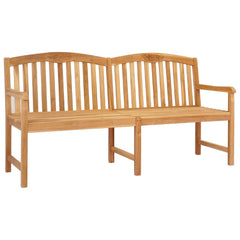 vidaXL Handcarved Rose Bench 150 x 60 x 90 cm Solid Teak Wood Natural 2